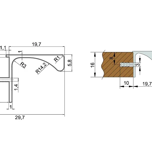 Мебельная ручка GOLA BALANCE RP052SC.1/000/4100