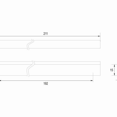 Мебельная ручка PORT RS066SG.4/192 (уп. 25шт)