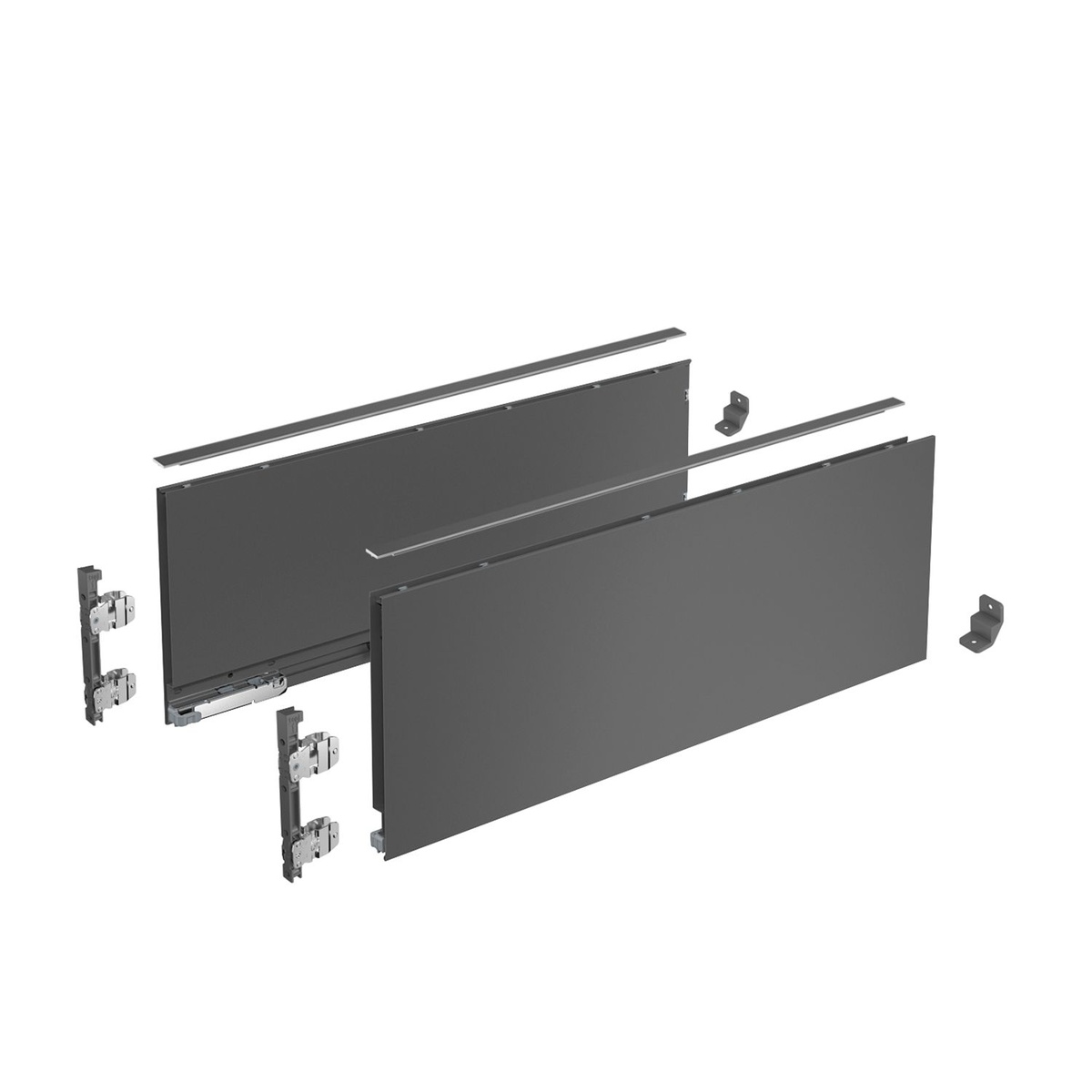 Комплект ящика AVANTECH YOU,H187, NL500, АНТРАЦИТ С 4 ПЕТЛЯМИ SENSYS 8645