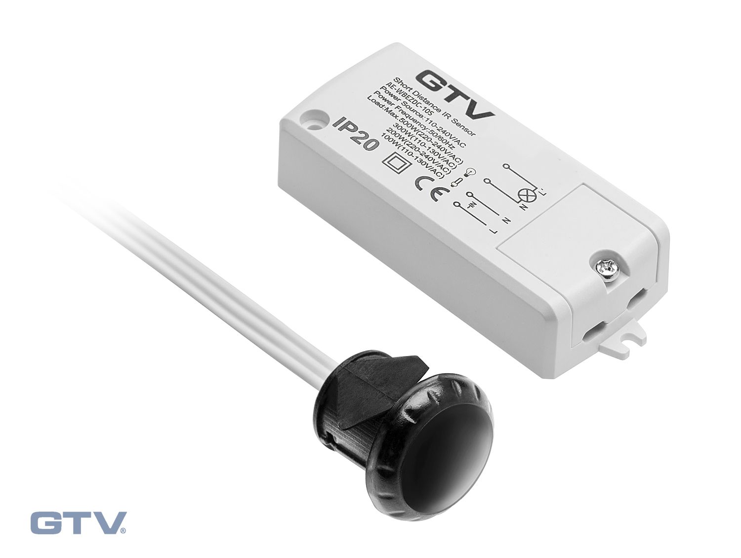 AE-WBEZDC-10S: Выключатель бесконтактный динамический  100-240V