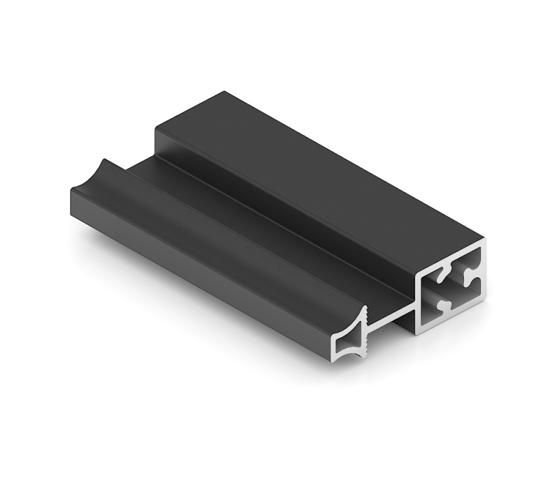 Slim line, Рамка средняя, Черный матовый 5,4м