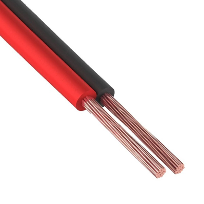 Кабель для светодиодных лент 2-х жильный 0,5 12V,красно-черный