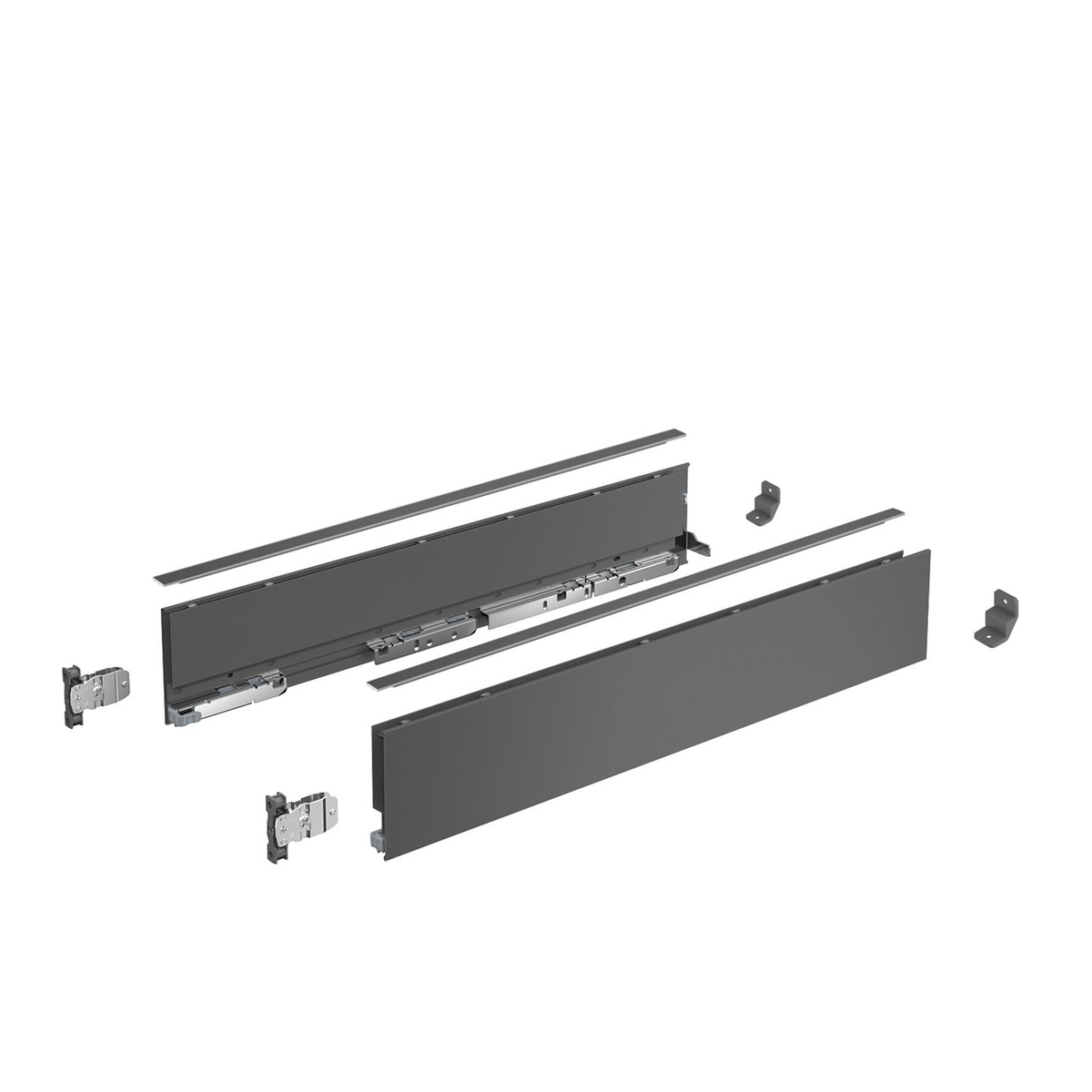 Комплект ящика AVANTECH YOU,H101, NL500, АНТРАЦИТ С 4 ПЕТЛЯМИ SENSYS 8645
