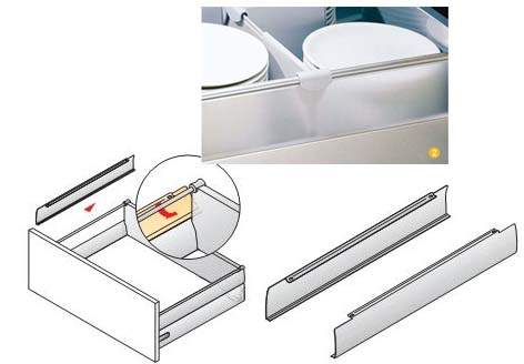 Hettich: 9079494 - Комплект надставок на боковину TopSide, надставка на боковину InnoTech