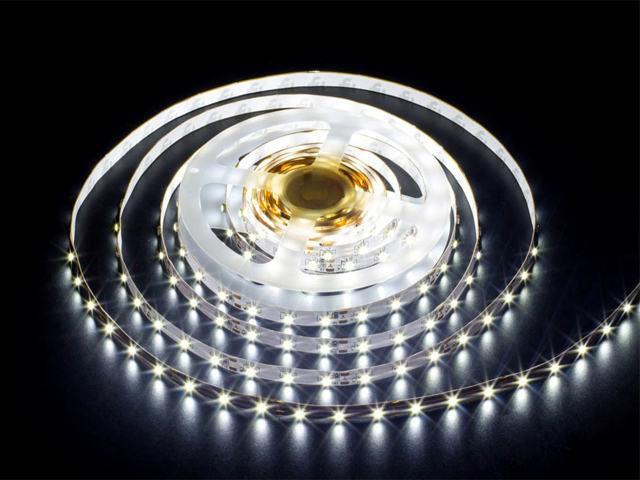 Светодиодная лента Led Crystal 2835, 60 д/м, 4,8W, 12V, IP20, холодный белый, открытая, 5м