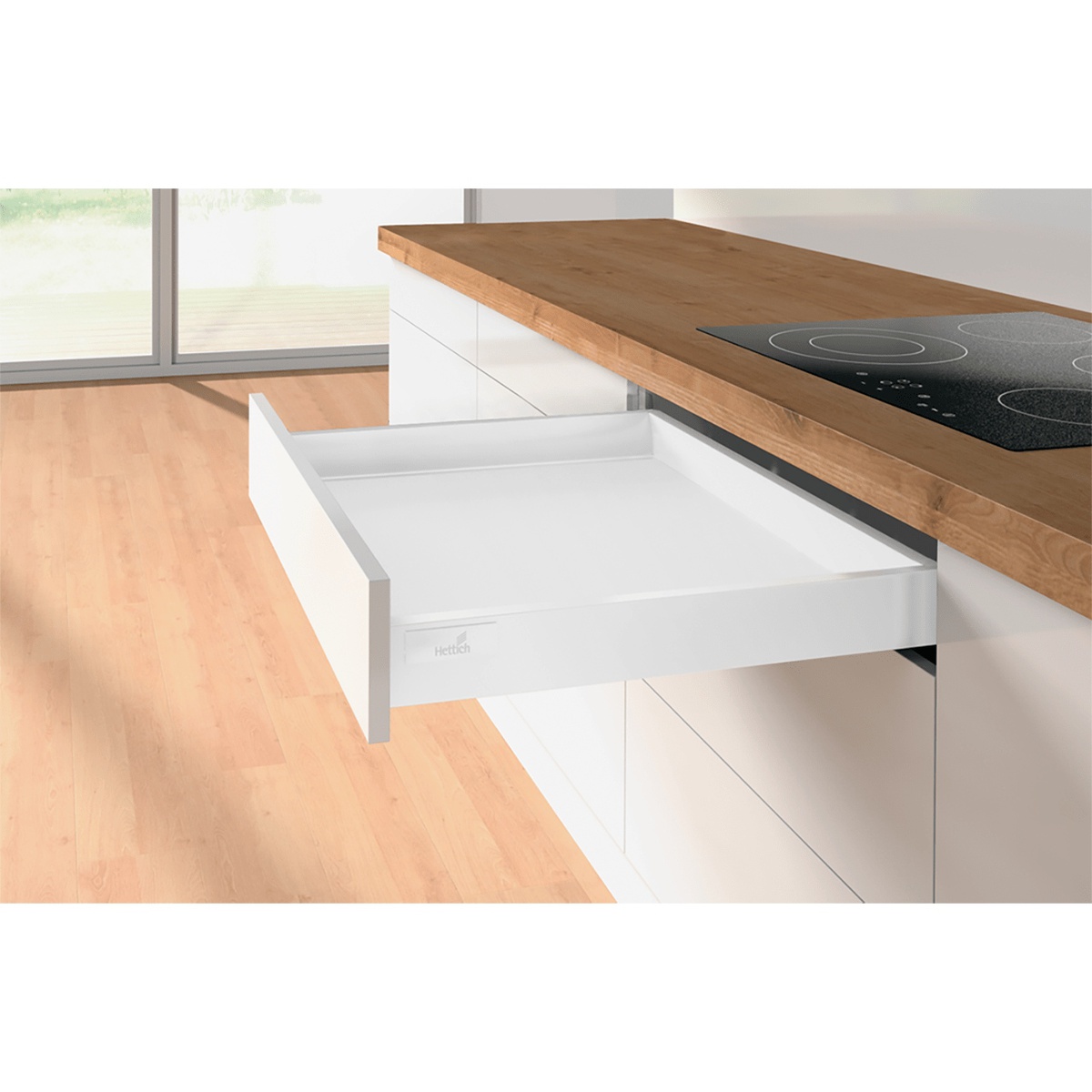 Комплект ящика InnoTech Atira полного выдвижения с Silent System, H54, NL470, белый