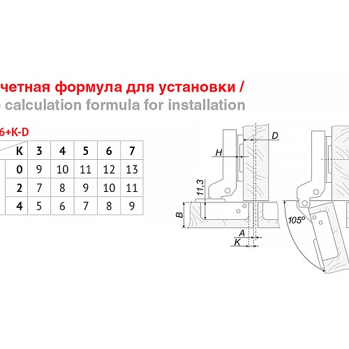 Мебельная петля H301B02/0910/BN полунакладная с доводчиком Черный никель (уп.100шт)