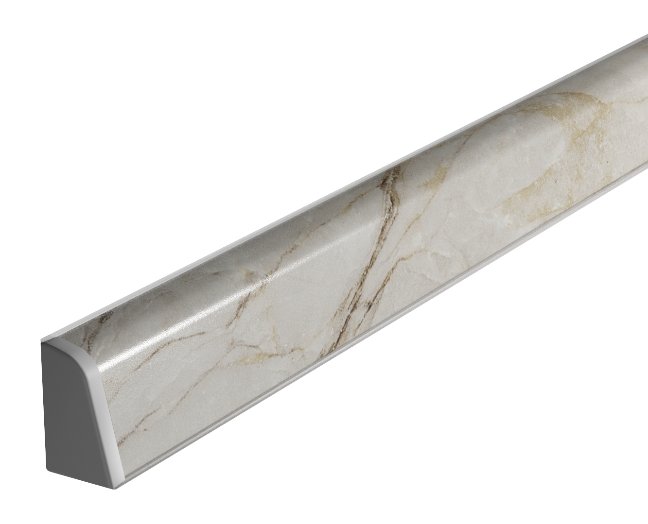 Плинтус TwinC 8127/S Quartzite Michelangelo (ф.Ivory-02) (4,2 м)