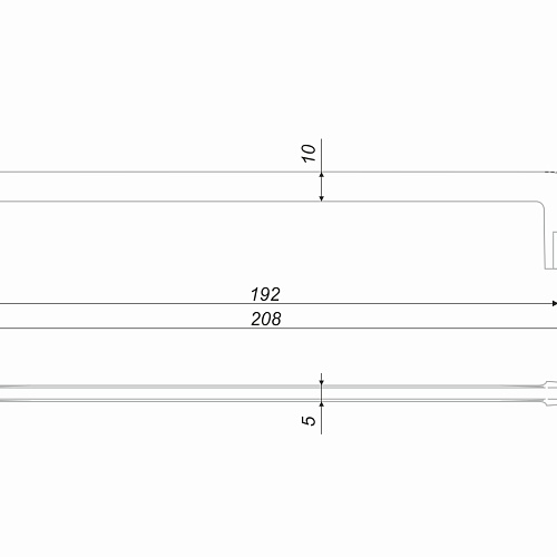 Мебельная ручка DIRECT RS331MBSN.4/192 (уп. 35шт)