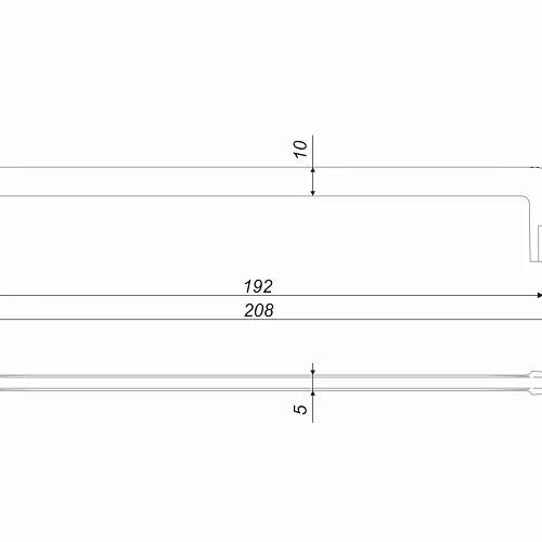 Мебельная ручка DIRECT RS331MBSN.4/192 (уп. 35шт)