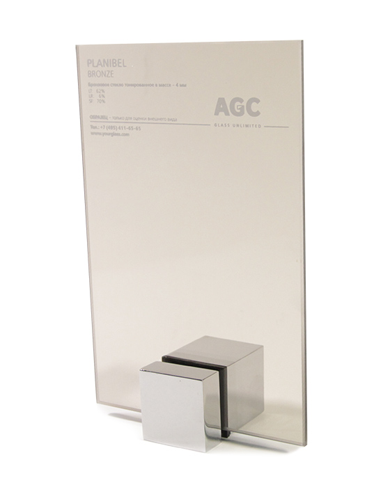 Стекло AIG Planiglass (AGC PLANIBEL) Bronze Бронзовое Тонированное 2550x1605x4мм