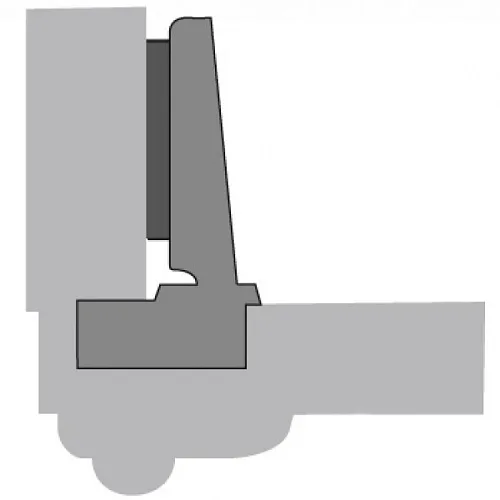 Петля Intermat 9936, угол 95°, чашка TH42, D35, накладная навеска (B 12,5), никелированная