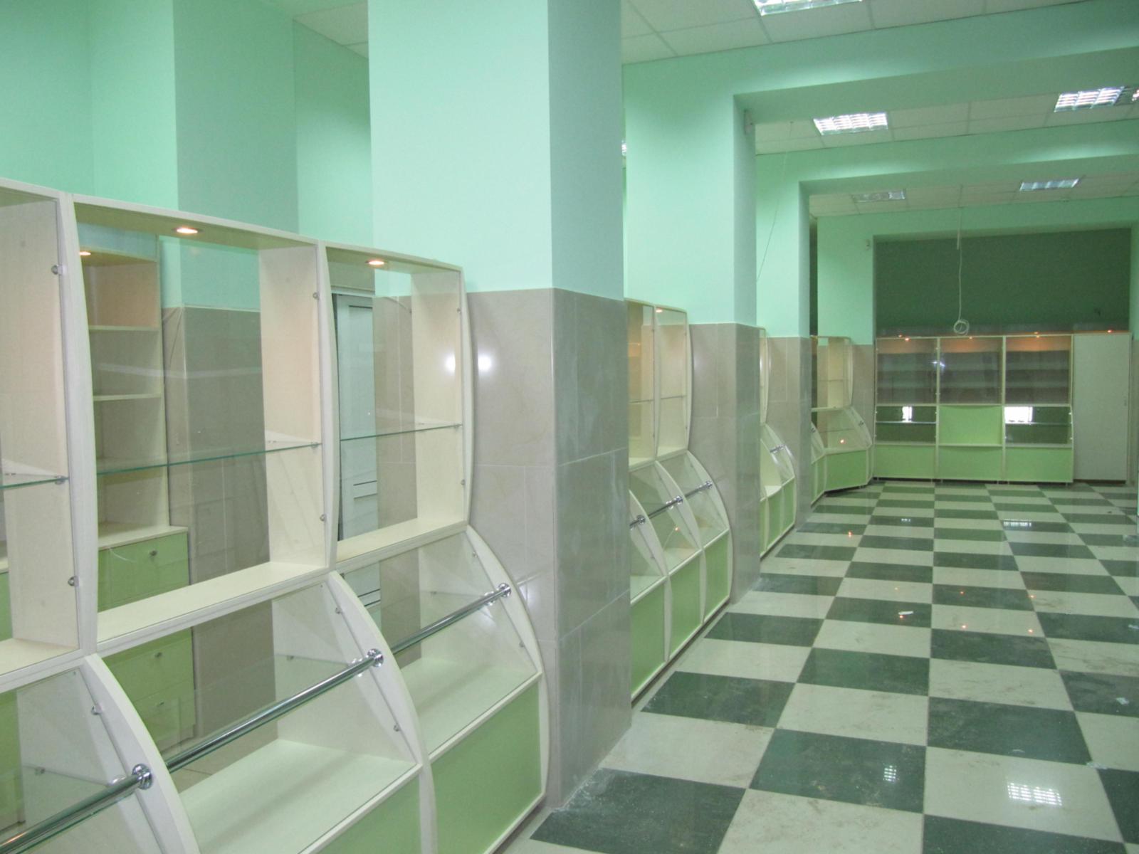Аптека кремовый с салатным