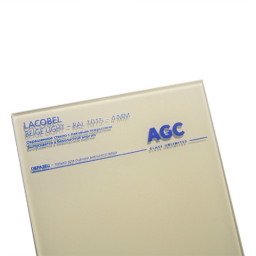 Стекло AIG Lumilac (AGC LACOBEL) Beige Light RAL1015 2550x1605x4мм (бежевый)