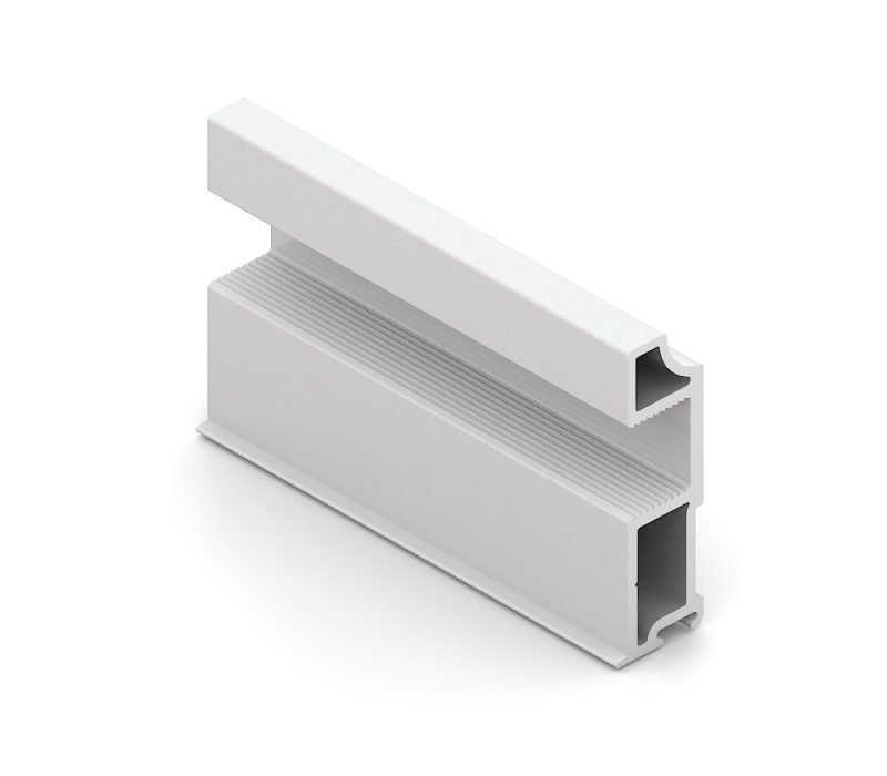 Slim line, Вертикальный профиль, Белый глянец 5,4м