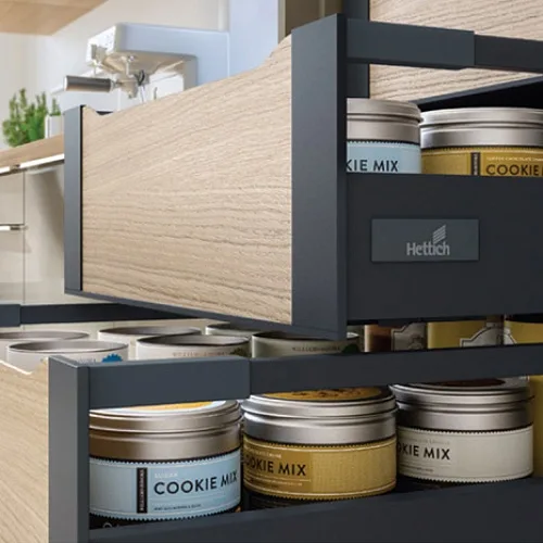 Hettich: 9234557 - Комплект ящика InnoTech Atira с демпфером Silent System, 470х176 мм полного выдвижения