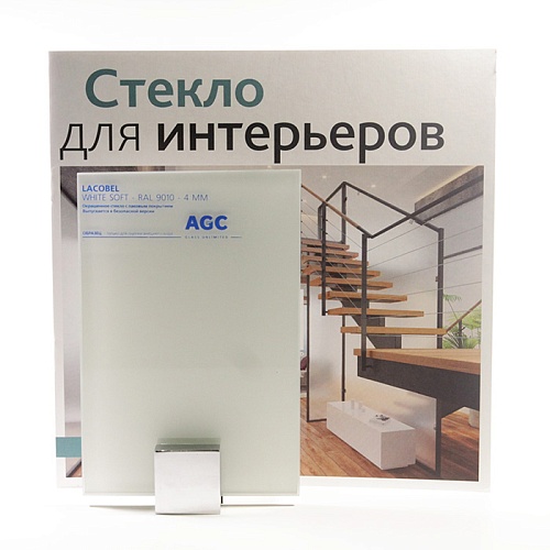 3060878 - AGC cтекло LACOBEL RAL9010 Soft white 2550x1605x4мм