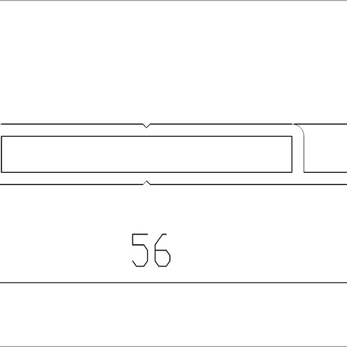 NOVA, Соединительный профиль, Серебро матовое 5,4 м