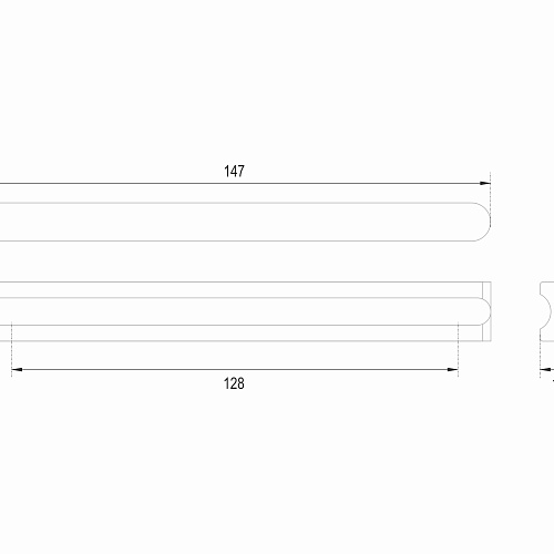 Мебельная ручка VOLNA RS065SC.4/128 (уп. 30шт)