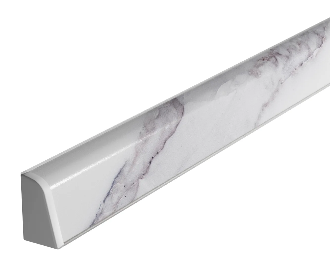 Плинтус TwinC 8101/S Calacatta Borghini (ф.White-01) (4,2 м)