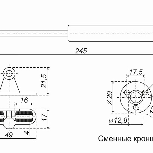 Газовый лифт GL105GR/100/1