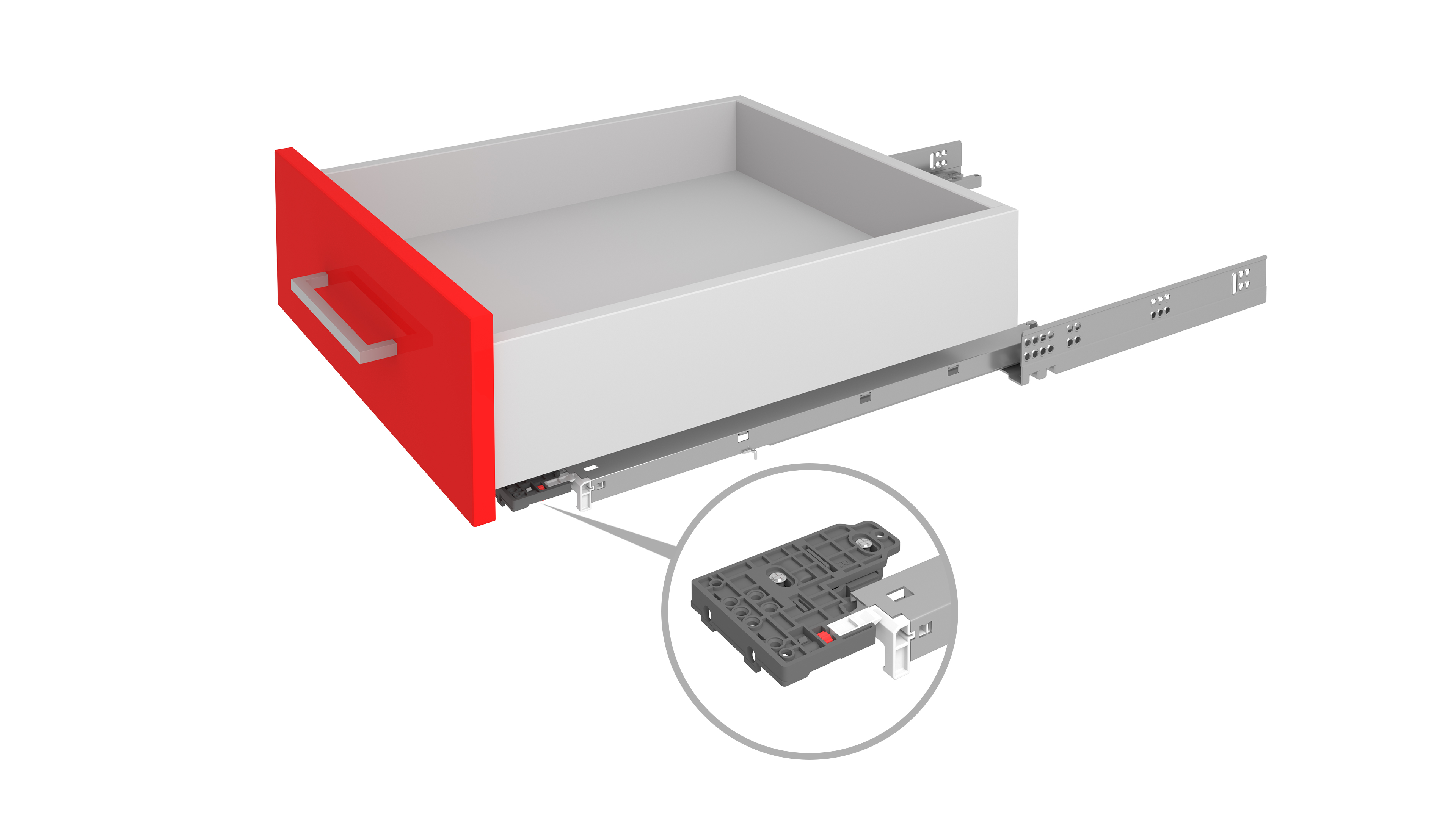 Направляющие скрытого монтажа B-Slide DB8785Zn/500 (уп. 10шт)