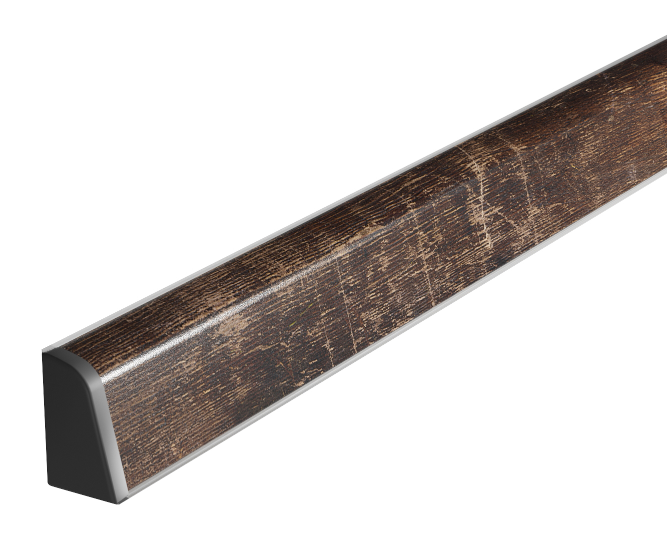 Плинтус TwinC 8070/S Rustic Wood (ф.Chocolate-10) (4,2 м)