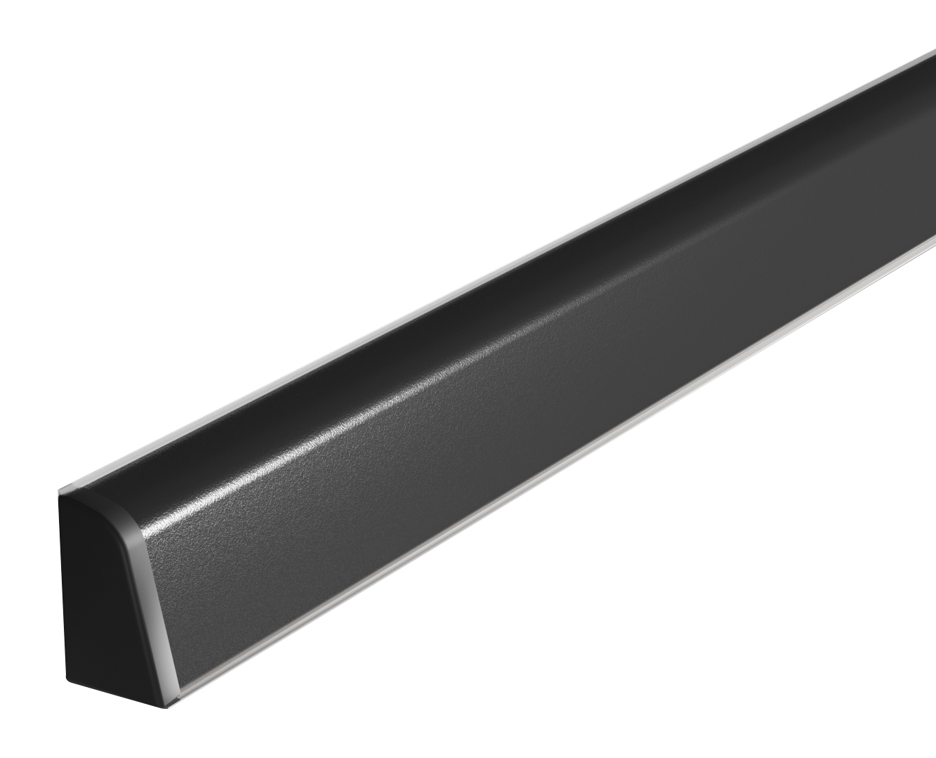 Плинтус TwinC 1021/S Black (ф.Black-11) (4,2 м)