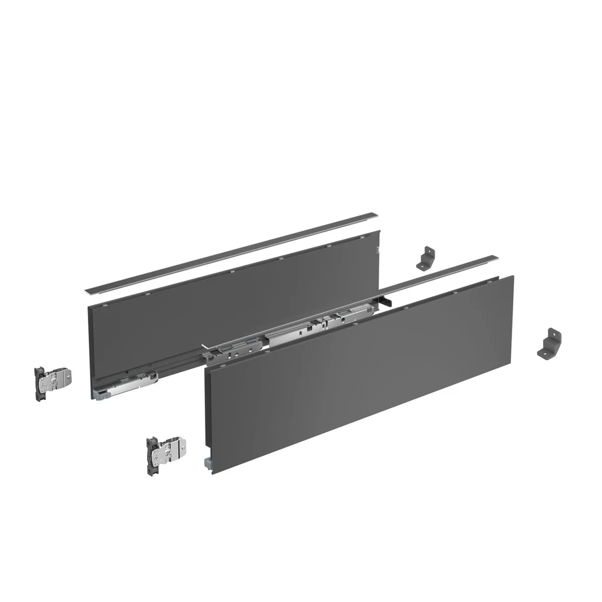 Комплект ящика AVANTECH YOU,H139, NL500, АНТРАЦИТ С 4 ПЕТЛЯМИ SENSYS 8645