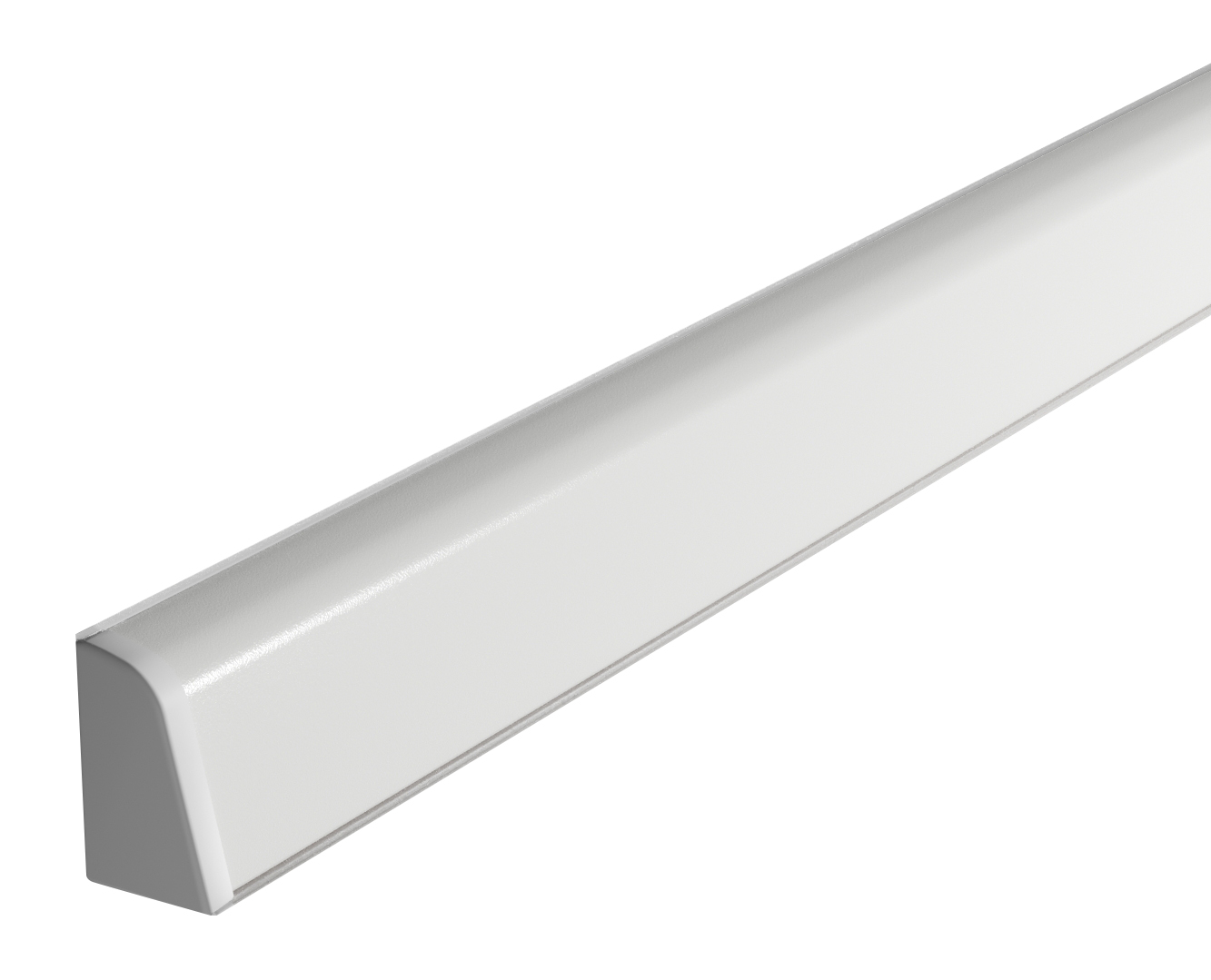 Плинтус TwinC 1111/S White (ф.White-01) (4,2 м)