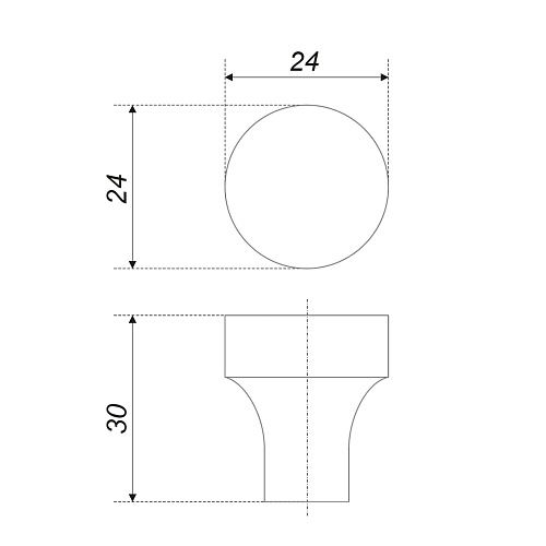 Ручка мебельная ELL RC333MDN.4 (уп. 40шт)