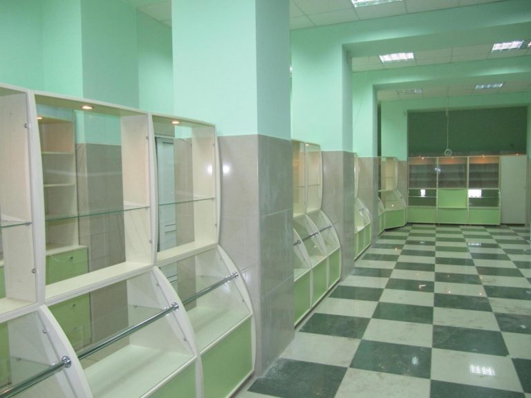 Аптека кремовый с салатным