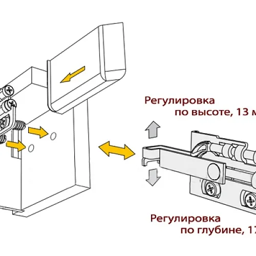 Hafele: 290.27.949 - Заглушка для навеса, левая RAL 9001