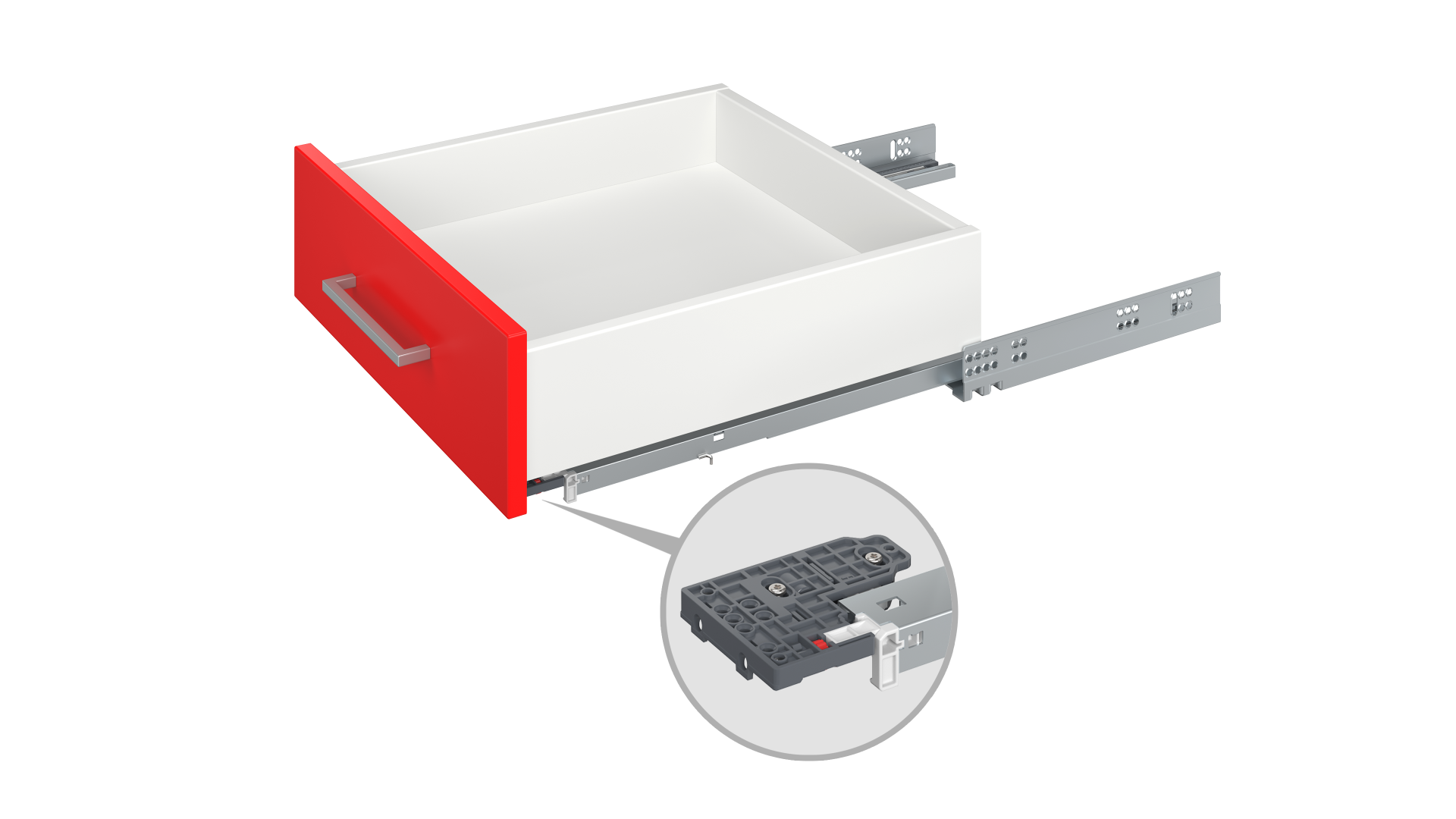 Направляющие скрытого монтажа B-Slide DB8781Zn/350 (уп. 10шт)