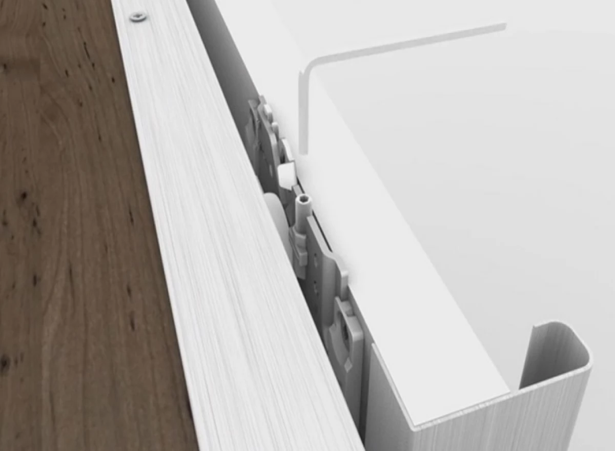 Шкаф купе на Заказ. Система Hettich TopLine XL. Белый