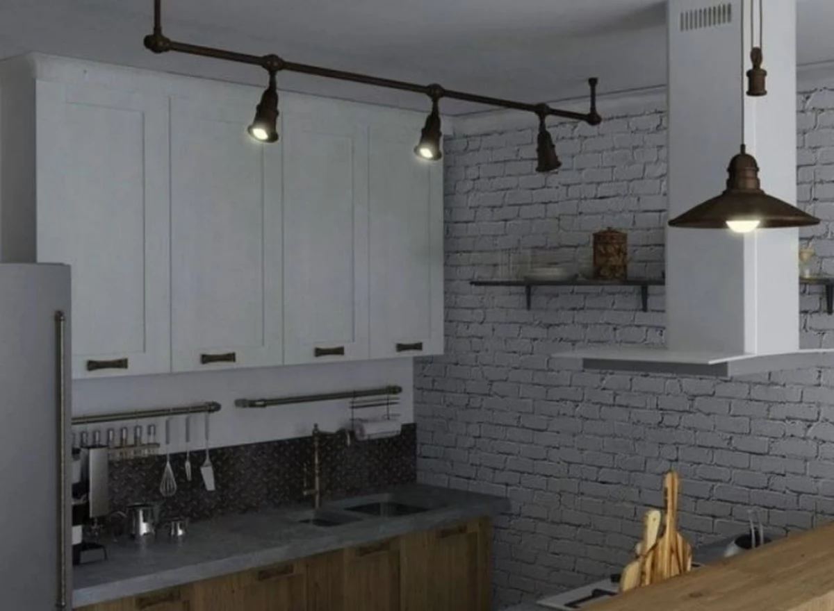 Маленькая уютная кухня на заказ в стиле Loft. Видео
