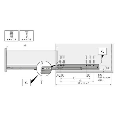 Комплект ящика AvanTech YOU, H139, NL500, цвет белый