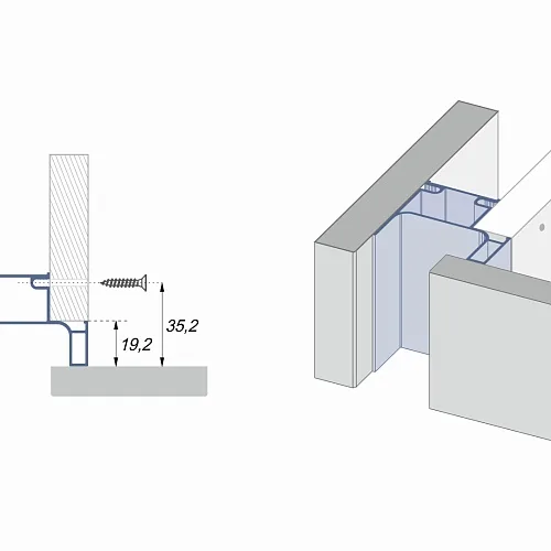 Мебельная ручка GOLA BALANCE RP054BL.1/000/2900