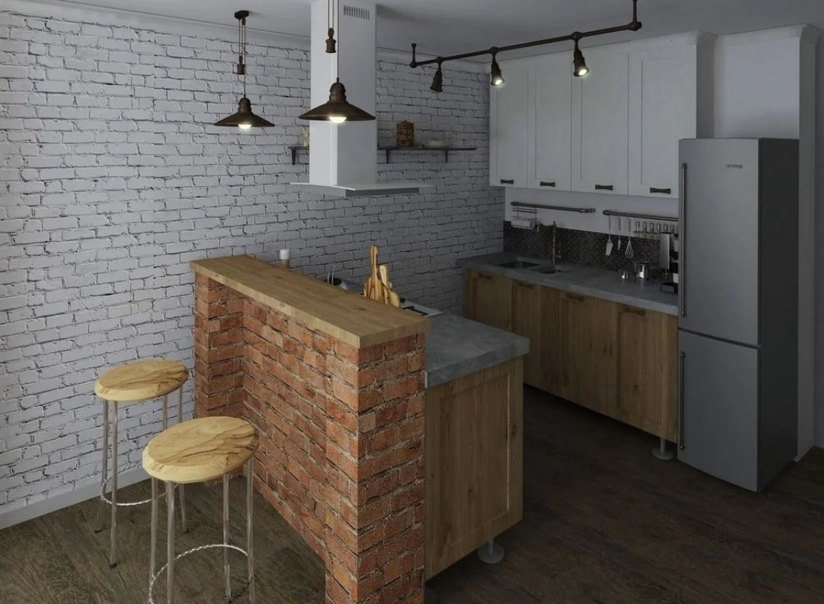Маленькая уютная кухня на заказ в стиле Loft. Видео