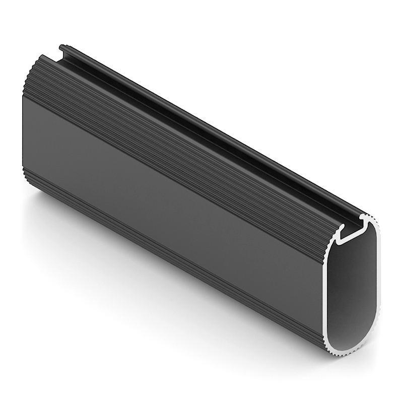 Штанга Elips овальная 15х30, L= 5650, Черный матовый + уплотнитель черный