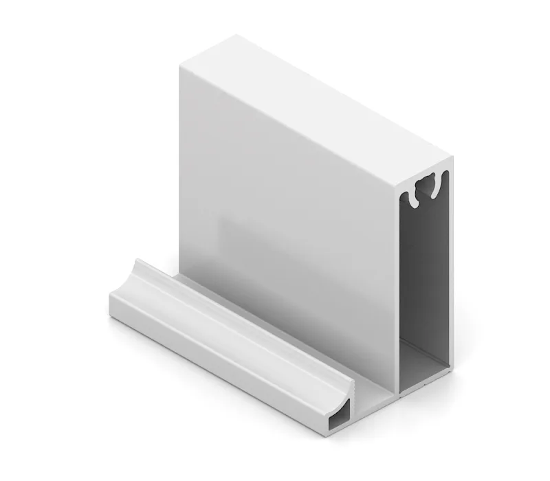 Slim line, Рамка широкая, Белый глянец 5,4м