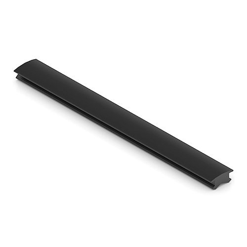 Штанга Elips овальная 15х30, L= 5650, Черный матовый + уплотнитель черный