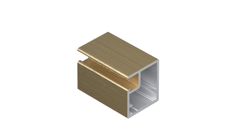 Профиль рамочный узкий 831, 20,5х19 - 19 мм, L=5400, Золото крац. (brush)