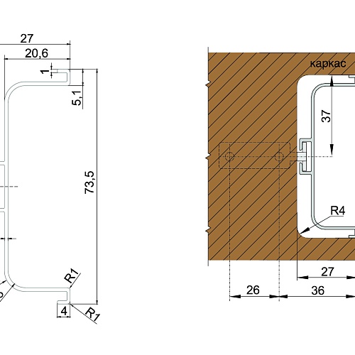 Мебельная ручка GOLA BALANCE RP050SC.1/000/4100