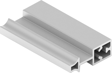 Slim line, Рамка средняя, Серебро матовое 5,4м