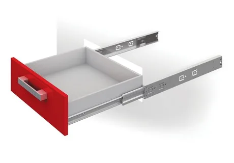 Системы выдвижения DB4512Zn/300 с ДОВОДЧИКОМ (уп. 15 шт.) (неполное выдвижение)