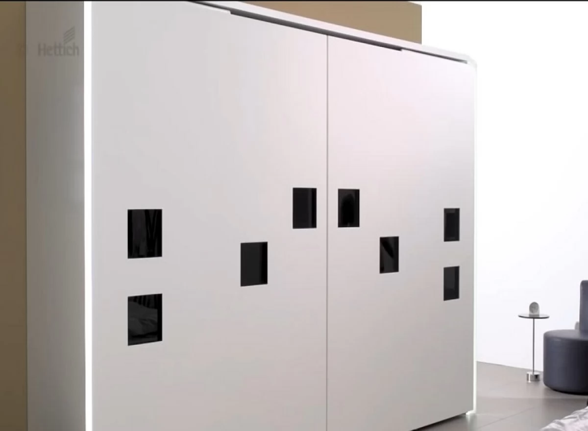 Шкаф купе на Заказ. Система Hettich TopLine XL. Белый