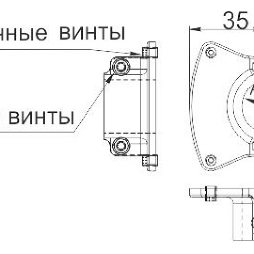 R62 Держатель трубы и двух панелей Джокер