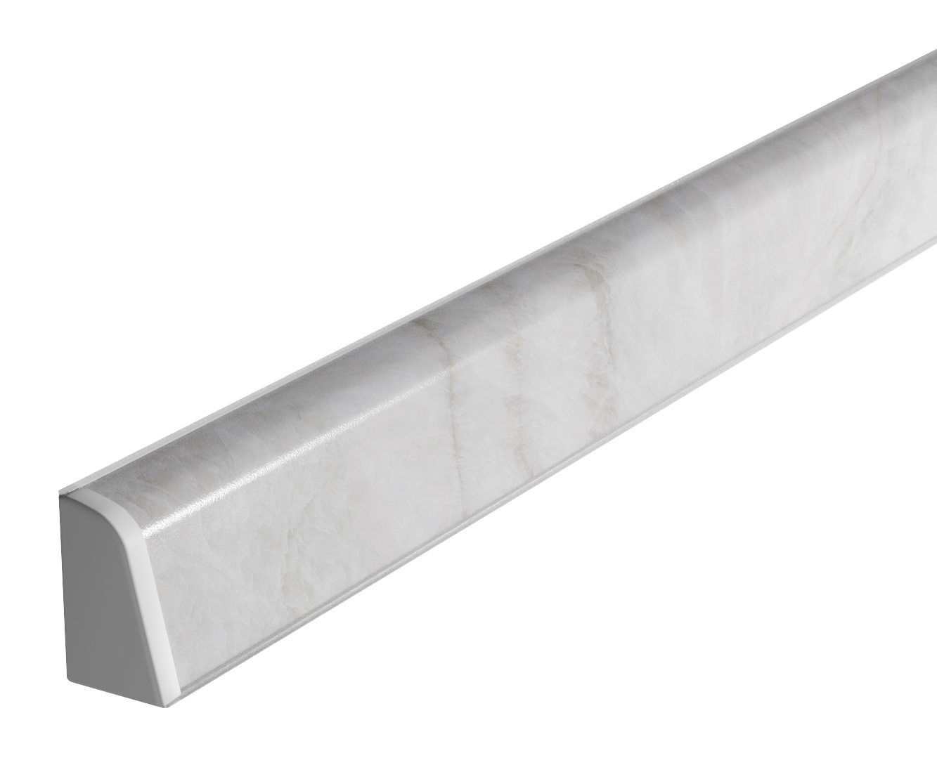 Плинтус TwinC 8054/S White Onyx (ф.Ice-14) (4,2 м)
