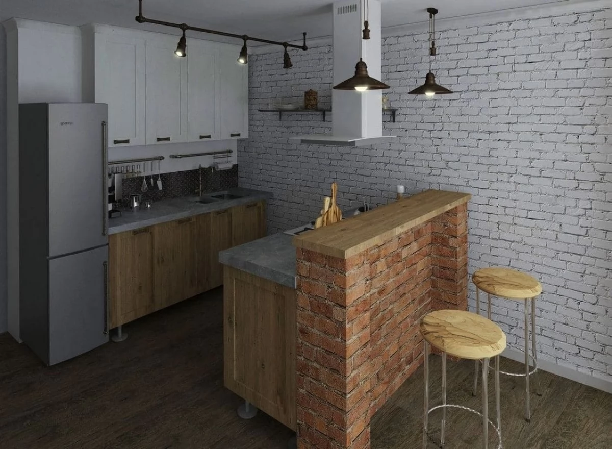 Маленькая уютная кухня на заказ в стиле Loft. Видео